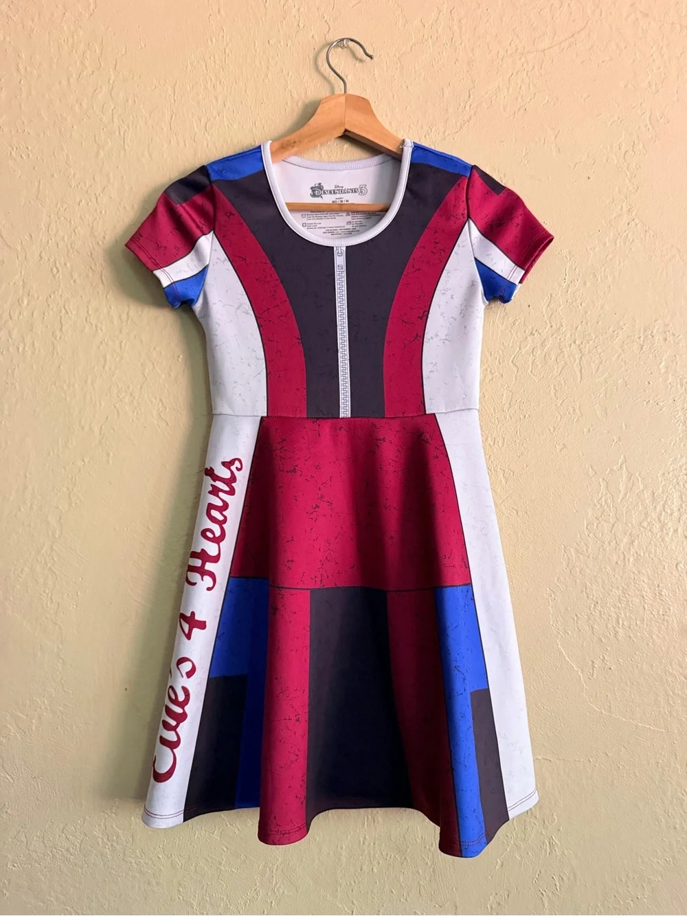Disney Girls' Burgundy, Blue & White Costume Dress